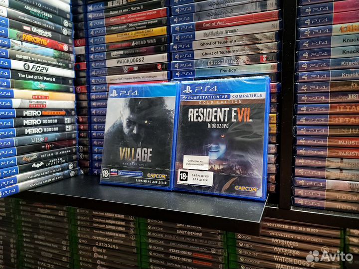 PS4 PS5. Resident Evil 7 + 8. Новые. Лот доставки