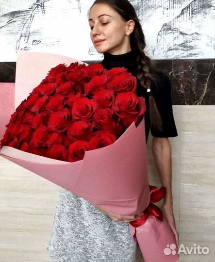 Розы, букет цветов, 101 роза, 51 роза Розы опт