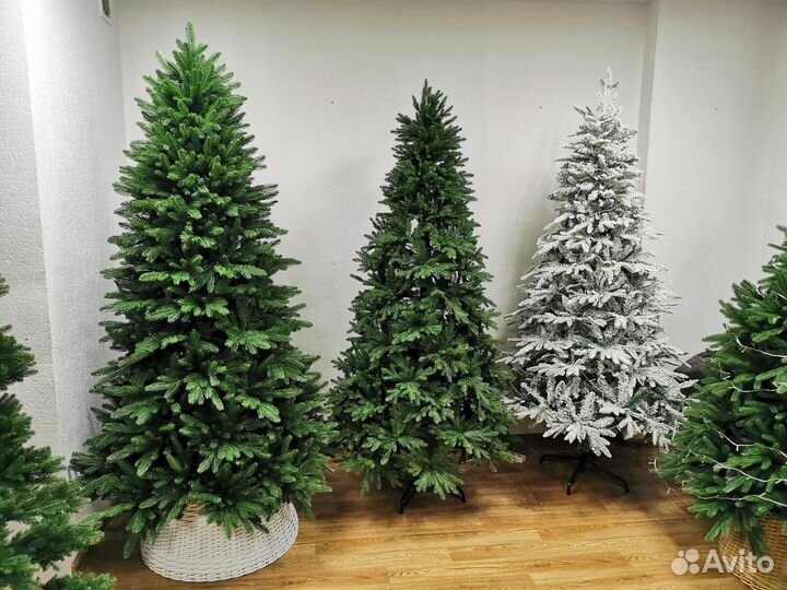 Искусственная елка литая без пвх 2,1 м