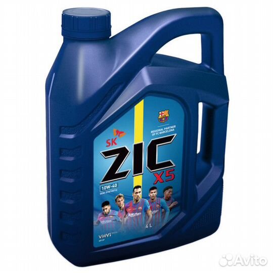 Масло моторное ZIC X5 10W40 4л
