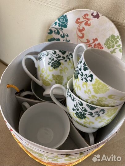 Сервиз чайный новый в коробке