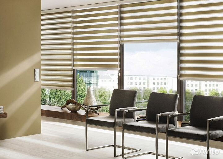 Рулонные шторы день, ночь