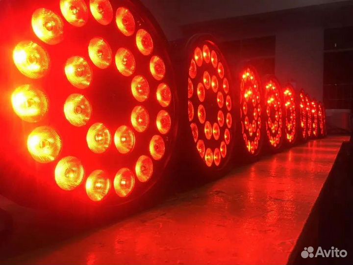 Стробоскоп LED PAR 24x12W RGBw Mic DMX Светомузыка