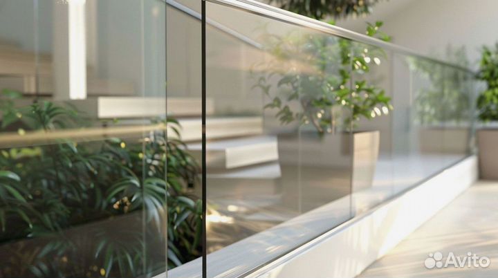 Лестница с реечным ограждением