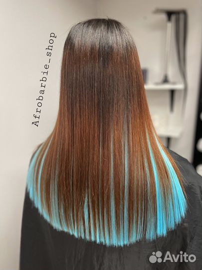 Цветной ряд, Цветные пряди, Наращивание волос