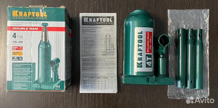 Kraftool double RAM, 4 т, 170 - 420 мм