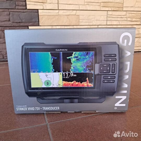 Эхолот garmin striker vivid 7cv + transducer новый
