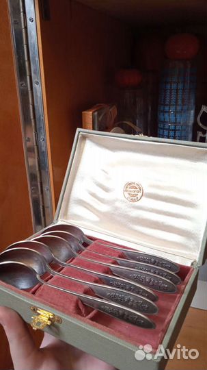 Мельхиоровый набор ложек РСФСР