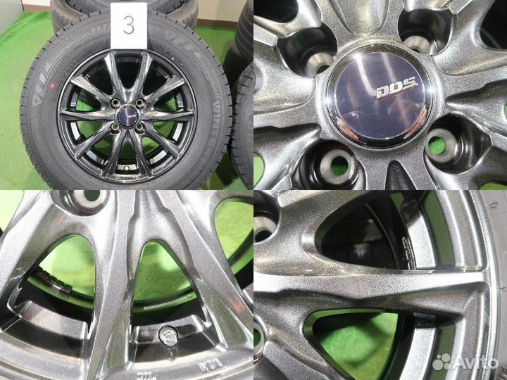 Новый комплек колёс 185/70R14 (№464) из Японии