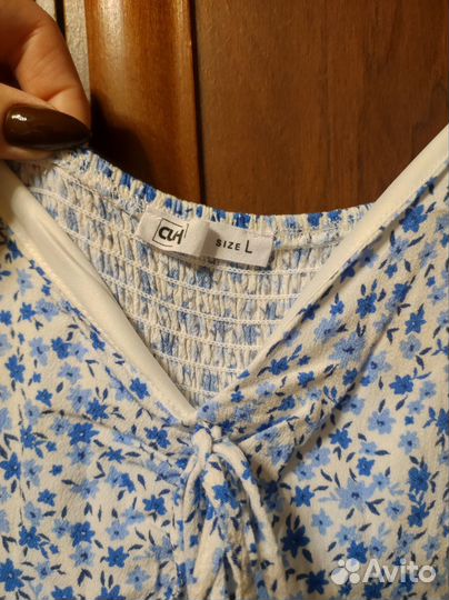 Платье голубое