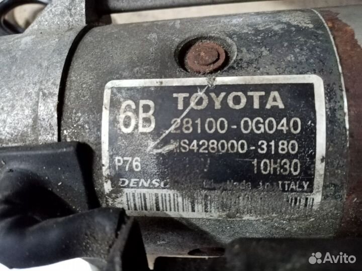 Стартер toyota avensis 2