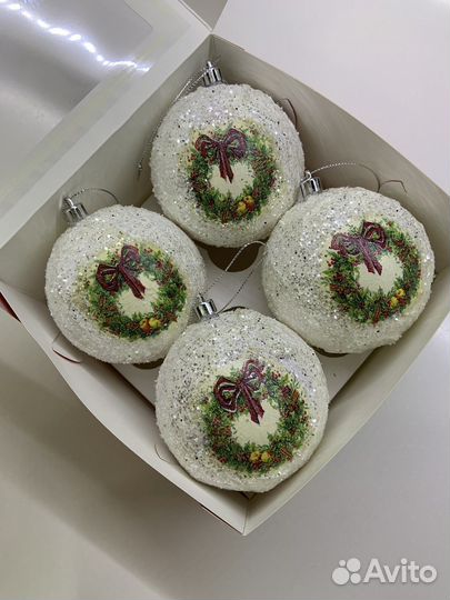 Новогодние игрушки набор на ёлку