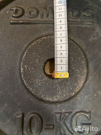 Блин Dymos 10кг. Посадочный диаметр 31мм