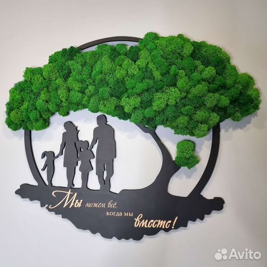 Панно из стабилизированного мха