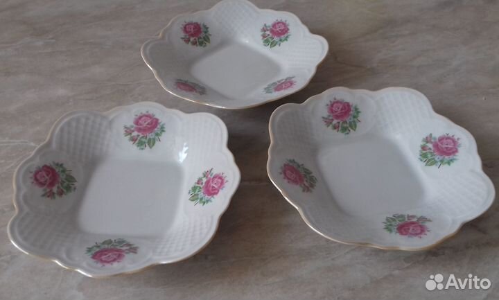 Розетки блюдца для десерта фарфор Коростень
