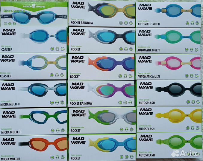 Инвентарь для плавания MadWave,лопатки,трубки,очки