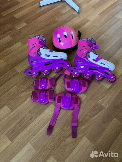 Роликовые коньки детские раздвижные