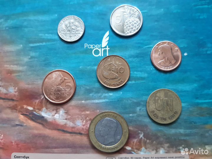 Монеты Сейшелы, Багамы, Панама, Тринидад и др