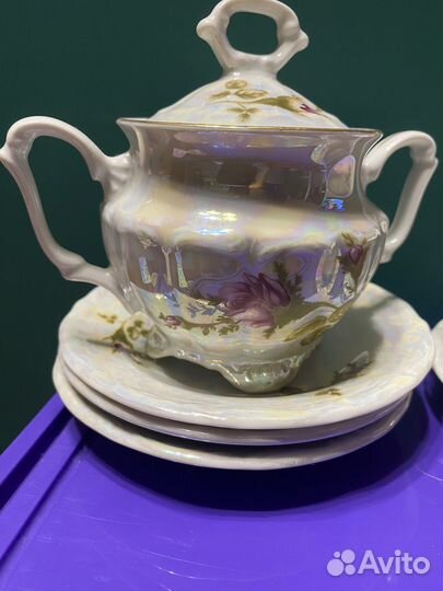 Кофейный мокко сервиз Walbrzych Poland Валбжих