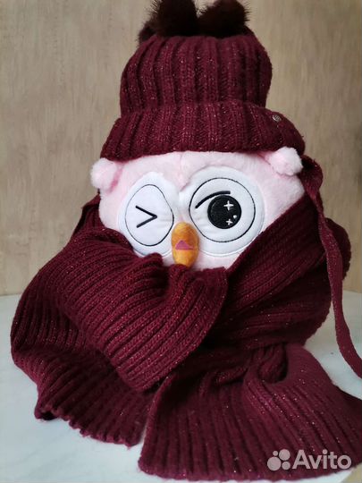 Комплект шапка и шарф для девочки