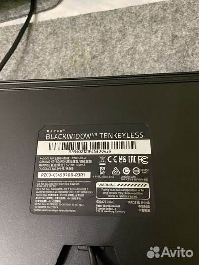 Игровая клавиатура Razer BlackWidow V3 TKL