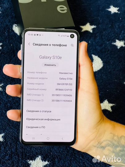 Samsung Galaxy S10e, 6/128 ГБ
