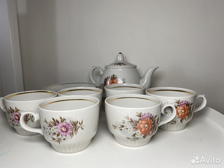 Сервиз чайный СССР чайка