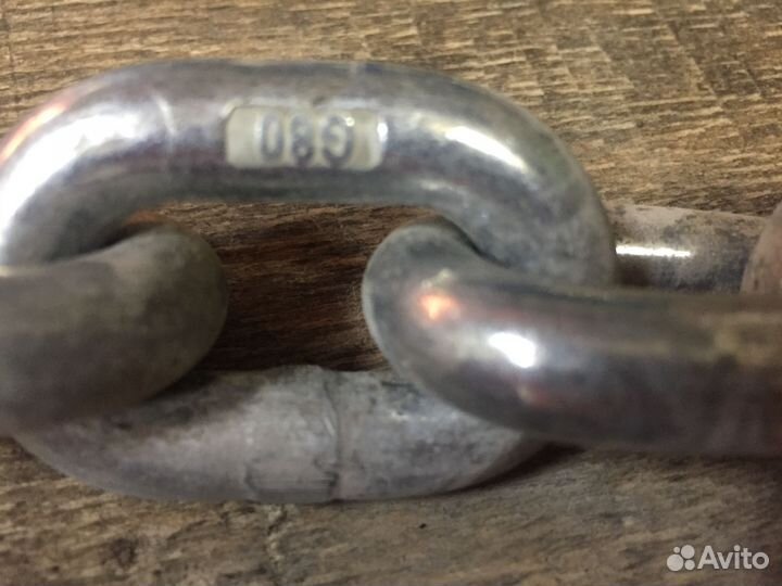 Цепь от угона велосипеда 10 мм. G80 оцинкованная