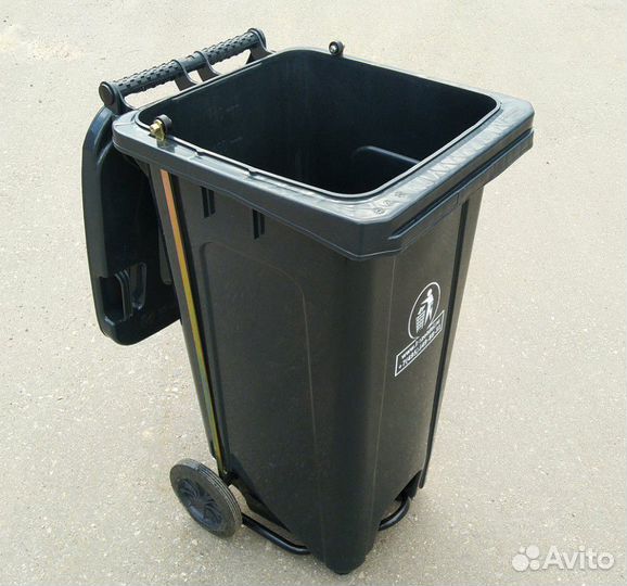 Контейнер для мусора 120 литров, с педалью