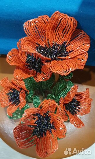 Цветы и деревья из бисера