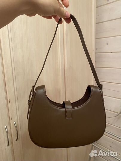 Сумка натуральная кожа женская коричневая