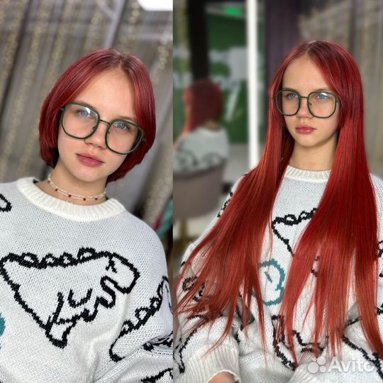 Наращивание волос, волосы в наличии