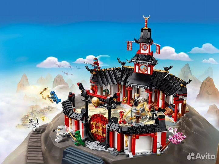 Конструктор Монастырь Кружитцу 1112 деталей Ниндзя