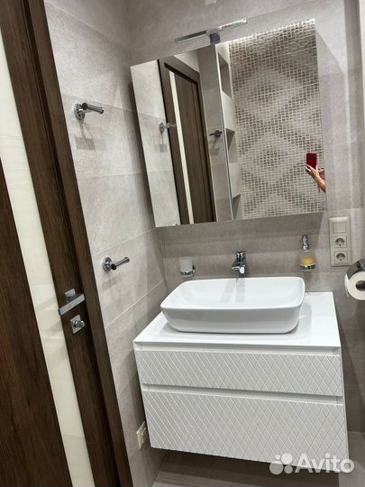 Тумба под раковину на заказ с фрезеровкой