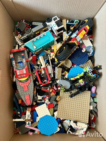 Lego россыпью City и Technic на вес