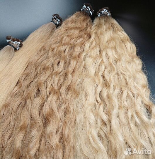 Волосы для наращивания Exclusive +, кудри, опт