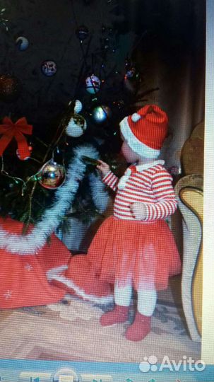 Карнавальный новогодний костюм для девочки 80