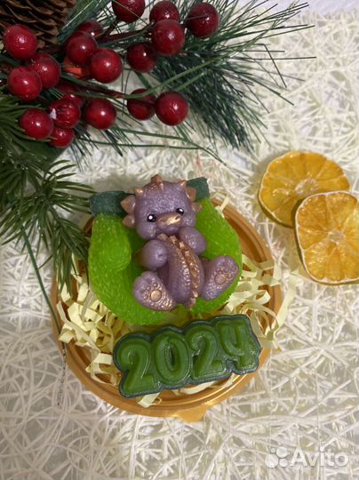 Мыло ручной работы Дракончик 2024