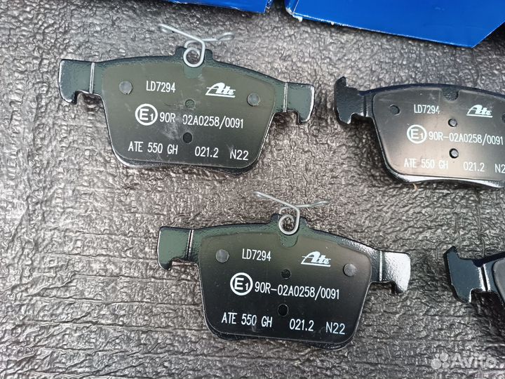 Задние колодки тормозные ATE ceramic