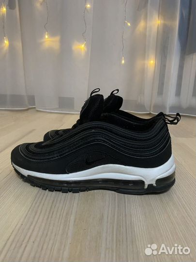 Кроссовки nike air max 97 чёрные без стелек