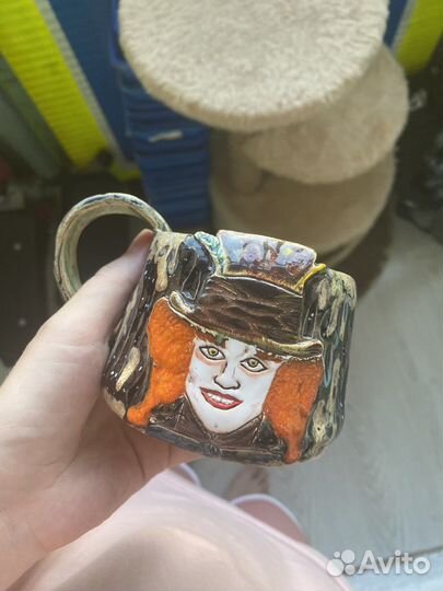 Кружка ручной работы Шляпник Алиса в стране чудес
