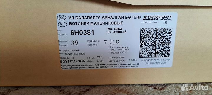 Ботинки демисезонные для мальчика