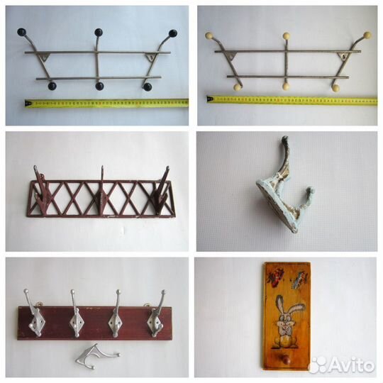 Вешалки деревянные, бронзовая, алюминиевые (СССР)