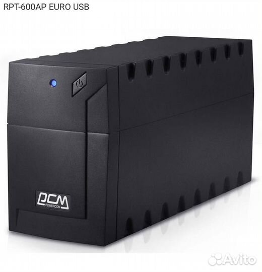 Ибп Powercom raptor 600VA, Tower, euro, RPT-600AP