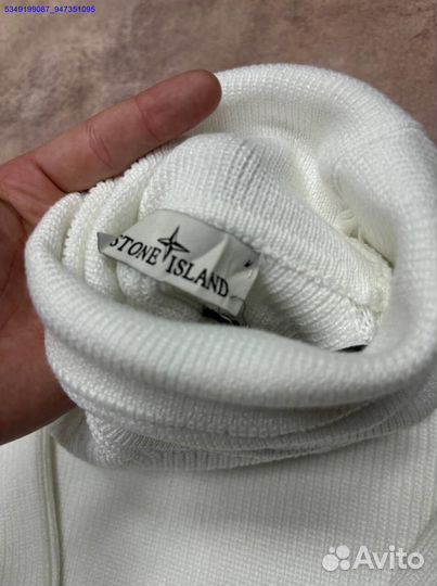 Комфортный джемпер Stone Island в белом