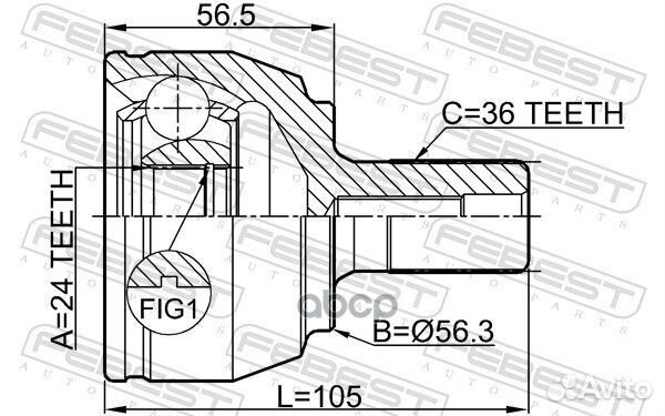 ШРУС 2110-focii20 2110-focii20 Febest