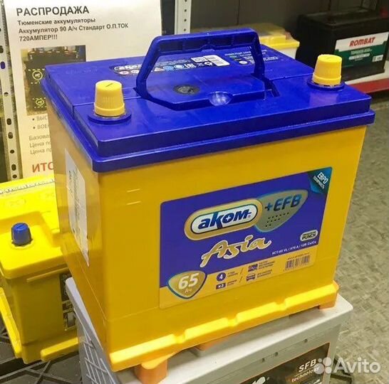 Аккумулятор akom EFB 90a/ч ASiA