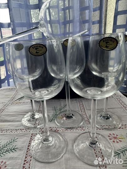 Бокалы для вина богемия Чехия