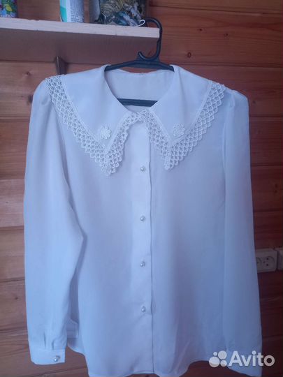 Детская белая блузка