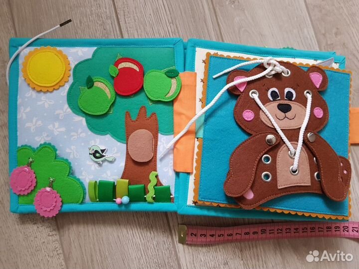 Развивающая книга из фетра